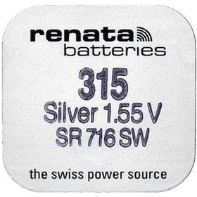 Resim Renata 315 SR716SW 1.55V Saat Pili 10'lu 