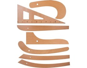 Resim 7 Parça Ahşap Riga Takımı, Cetvel 3 Mm, Çok Amaçlı Set 