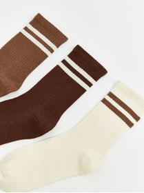 Resim LC Waikiki Timeless Clothing & Zamansız Seçimler Çizgili Erkek Çocuk Soket Çorap 5'li 
