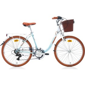 Resim Carraro Juliana 24 Jant Şehir & Tur Bisikleti (Beyaz Turkuaz Kahverengi) 