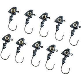 Resim Jighead - Zoka - Kurşunlu Olta İğnesi - Xh-a 07 - Siyah - 10 Gr - 10 Adet 