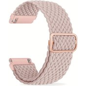 Resim Sunshine022 Galaxy Watch 7 6 5 4 40mm 44mm 22mm Açık Mavi Esnek Nylon Kol 