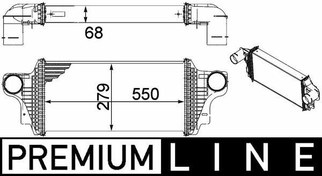 Resim MAHLE CI239000P | Turbosarj Radyatörü Gl-Class X164 06-09 Ml-Class W164 05-09 