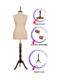 Resim Vitrin Amaçlı 36 Beden Terzi Mankeni Vitrin Mankeni Cansız Manken İğne Batmaz 0004 