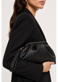 Resim Adelina Bags Kadın Dream Burslu Clutch El Ve Omuz Çantası Siyah 