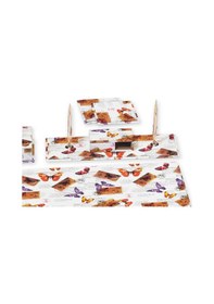 Resim Tabac 6850-344 Multicolor Suni Deri Sümen Takımı Kelebek 