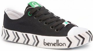 Resim United Colors of Benetton Bnt 22Y 30624 Siyah Bayan Ayakkabı Bayan Spor 