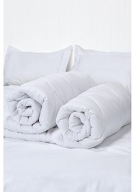 Resim Kristal Çift Kişilik Mikro Yorgan 1 Alana 1 Bedava - Beyaz-Beyaz 