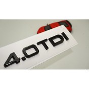 Resim DK Tuning Audi 4.0 Tdi B7 B8 B9 Siyah Abs 3m 3D Bagaj Yazı Logo Orjinal 