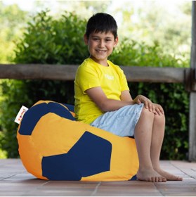 Resim earmut Taraftar Futbol Topu Çocuk Puf Koltuk 