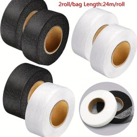 Resim İki rulo kumaş yapıştırma bandı, her rulo 24 metre uzunluğundadır. 