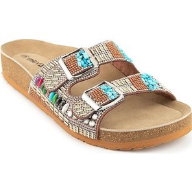 Resim Muya Paa Anatomik Taban Kadın Terlik Kahverengi 