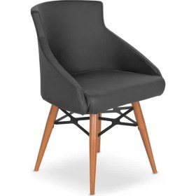 Resim Bubu Home Colinca Ofis Ahşap Ayaklı Misafir Bekleme Koltuğu 