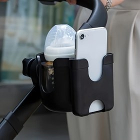 Resim 2'si 1 Arada Bebek Arabası & Bisiklet Bardak Tutucu Telefon Tutuculu - Çocuk Araba Koltukları için Dayanıklı ABS İçecek Tepsisi, WH2, Aksesuarlar 