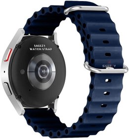 Resim Huawei Watch 4 46mm-Watch 4 Pro 22mm İle Uyumlu Seaflex Ocean Silikon Kordon Lacivert Lacivert 