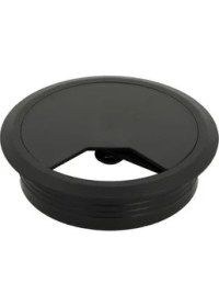 Resim Dizaynaks Kablo Kapağı Seti, Yaylı Kapaklı, Siyah Çap 80 Mm. 