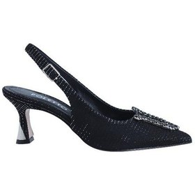 Resim Poletto Hakiki Deri Sıyah Ayakkabı Stiletto 9841 130-2440 Siyah 