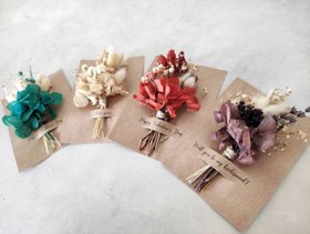 Resim Özel Gün Mini Buketli Kart - 20 mini buket / Yeşi 