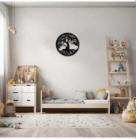 Resim Duvar Dekoru Hediyelik Aile Ağacı Family Tree Metal Duvar Tablosu Sanat 