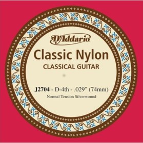 Resim D'addario J2704 Normal Tension Tek Klasik Gitar Teli D 
