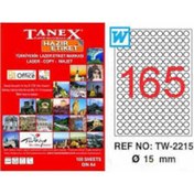 Resim Tanex Tw-2215 15MMx100Ad.Lazer Yazıcı Etiketi 