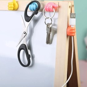 Resim 10 Adet Renkli Ok Işareti Kablo Sabitleyici Klipsler Kablo Düzenleyici Tutucu Yapışkanlı Askı 