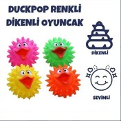 Resim DuckPop Renkli Ördek Figürlü Dikenli Top 