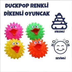 Resim DuckPop Renkli Ördek Figürlü Dikenli Top 