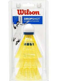 Resim Wilson Dropshot 3 Clamshel Ye Sarı Badminton Topu Wrt6048ye 