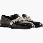 Resim Shoes & More Zenny - Siyah Croco - Loafer 