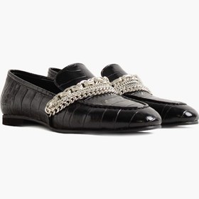 Resim Shoes & More Zenny - Siyah Croco - Loafer 