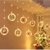 Resim Hombey 10'lu Yuvarlak Model Bakır Tel Led Işık, 8 Işık Modu, Usb Beslemeli, Noel Ve Yılbaşı Dekorasyonu, 10m Uzunluk, Islak Ortam Uygun 