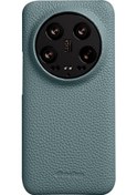 Resim Xiaomi 14 Ultra, İçin Cep Telefonu Kılıfı, Hakiki İnek Deri Kaplamalı Pc Eksik Arka Kapak 