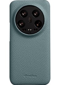 Resim Xiaomi 14 Ultra, İçin Cep Telefonu Kılıfı, Hakiki İnek Deri Kaplamalı Pc Eksik Arka Kapak 