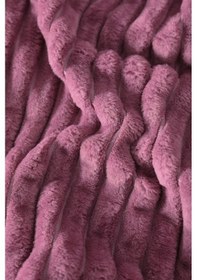 Resim Merinos Modern Line 2 Parça Tek Kişilik Battaniye Seti - Mor 
