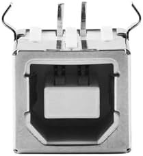 Resim Alkatronik Usb Type B Dişi Soket USB 2.0 4 Pin Lehimlenebilir Elektronik Cihaz Usb Port Adaptör Konnektör 