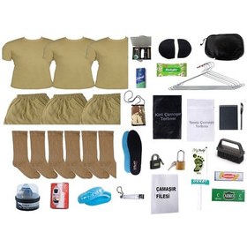 Resim 3'Lü Ekonomik Asker Paketi Bedelli Acemi Temel Asker Malzemesi 