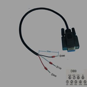 Resim Rs232 Seri kablo 3 Pin terminal soketli 