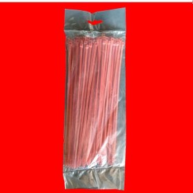 Resim Renkli Kablo Bağı Plastik Cırt Kelepçe 3,6x250 Kırmızı 200 Adet 