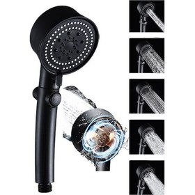 Resim Duş Başlığı Pervaneli Serinletici Tasarım 5 Modlu 5358 