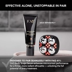 Resim Faq Body Sculpt Serum - Peptitler ve Deniz Yosunu Içeren Hyaluronik Asit Serumu ve Vücut Nemlendiricisi - Selülit Masaj Aleti ve Sıkılaştırıcı Rutinler Için Iletken Vücut Losyonu 