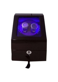 Resim Otomatik Saat Kurma Kutusu, Watch Winder Piano Brown Led Işıksistemli 2+3 