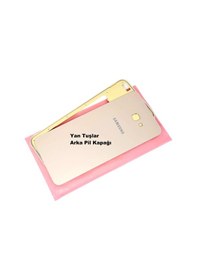 Resim Tkgz Samsung Galaxy Uyumlu J4 Plus Kasa Arka Pil Batarya Kapağı Gold 