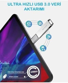 Resim Type-c To Usb 3.0 (yüksek Hızlı) Veri Aktarımı Otg Çevirici Dönüştürücü Adaptör (1 Adet) 