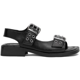 Resim Venüs 2514101y Kadın Hakiki Deri Topuklu Sandalet Siyah Siyah 