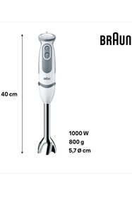 Resim Braun MQ5245WH Multiquıck 5 Varıo 1000 W El Blender Seti 