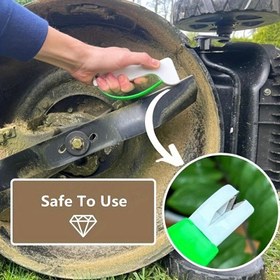 Resim Plastik Çim Biçme Makinesi Bıçak Bileyicisi - Açık Hava Bahçe Ekipmanları İçin Güvenli ve Kullanımı Kolay Alet Bileme Aksesuarı 