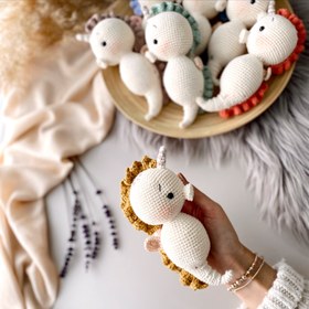 Resim Amigurumi Denizatı Oyuncak - Hardal 