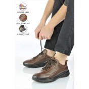 Resim Forelli Erkek Spor Tarz Hakiki Deri Ortopedik Günlük Ayakkabı FE22/CM46502 
