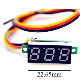 Resim Motoraid Dijital Dc Voltmetre 0-100V Mavi Rakam Çerçevesiz Küçük Dikdörtgen Voltmetre 
